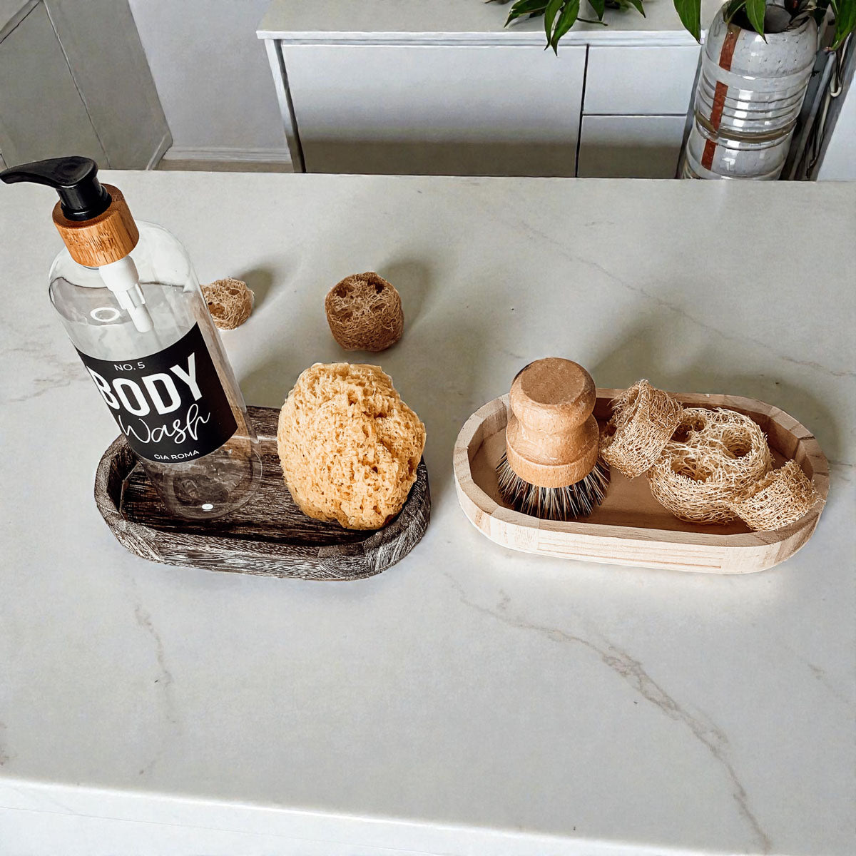 Rustic Wood Trinket Tray