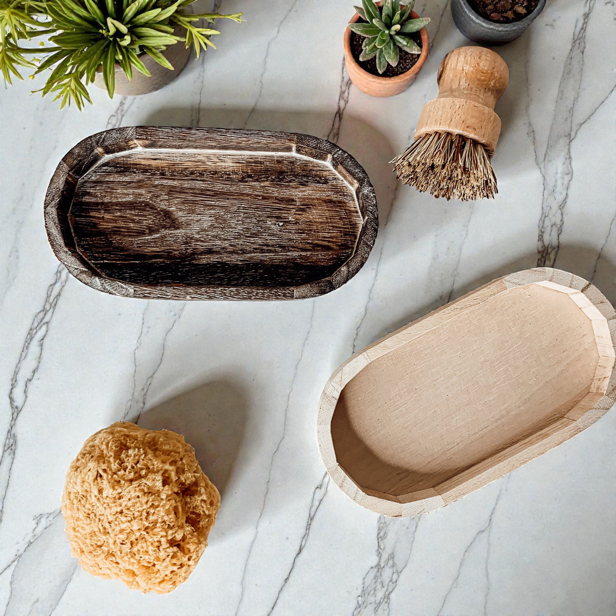 Rustic Wood Trinket Tray