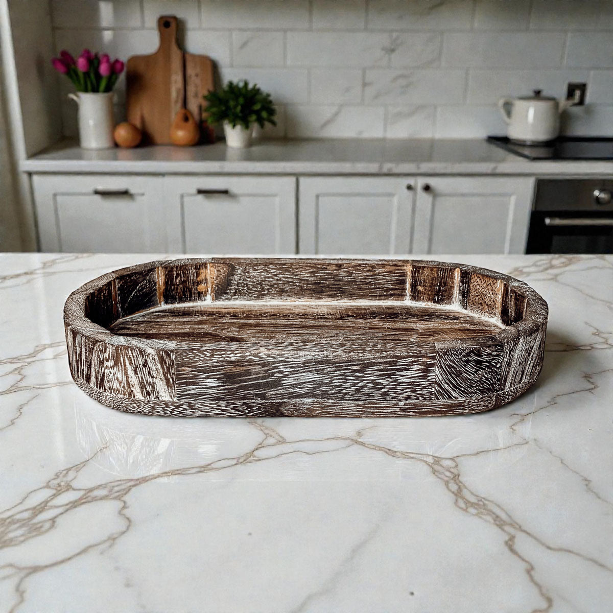 Rustic Wood Trinket Tray