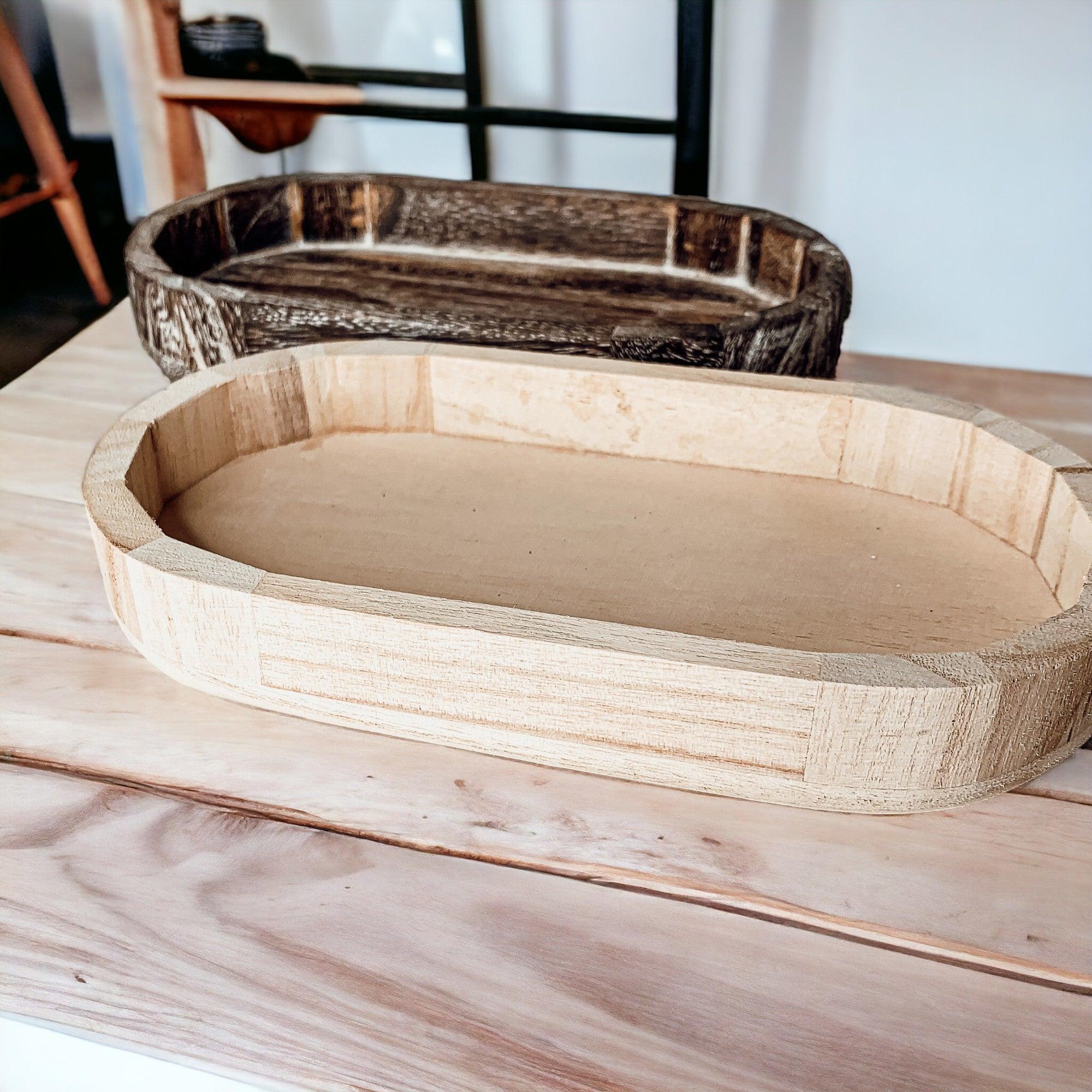 Rustic Wood Trinket Tray