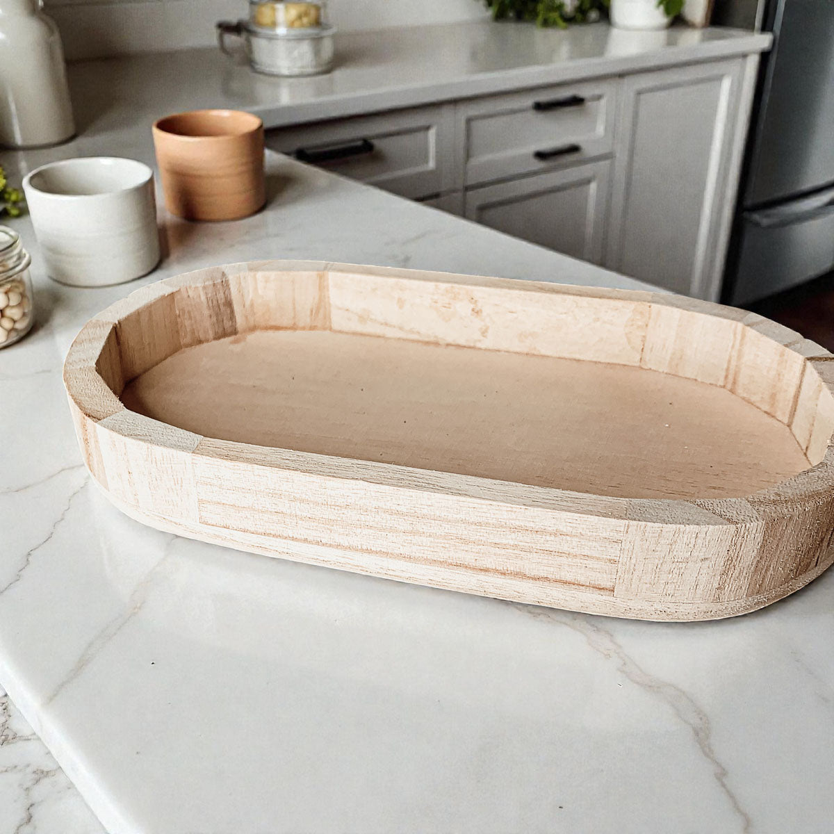 Rustic Wood Trinket Tray