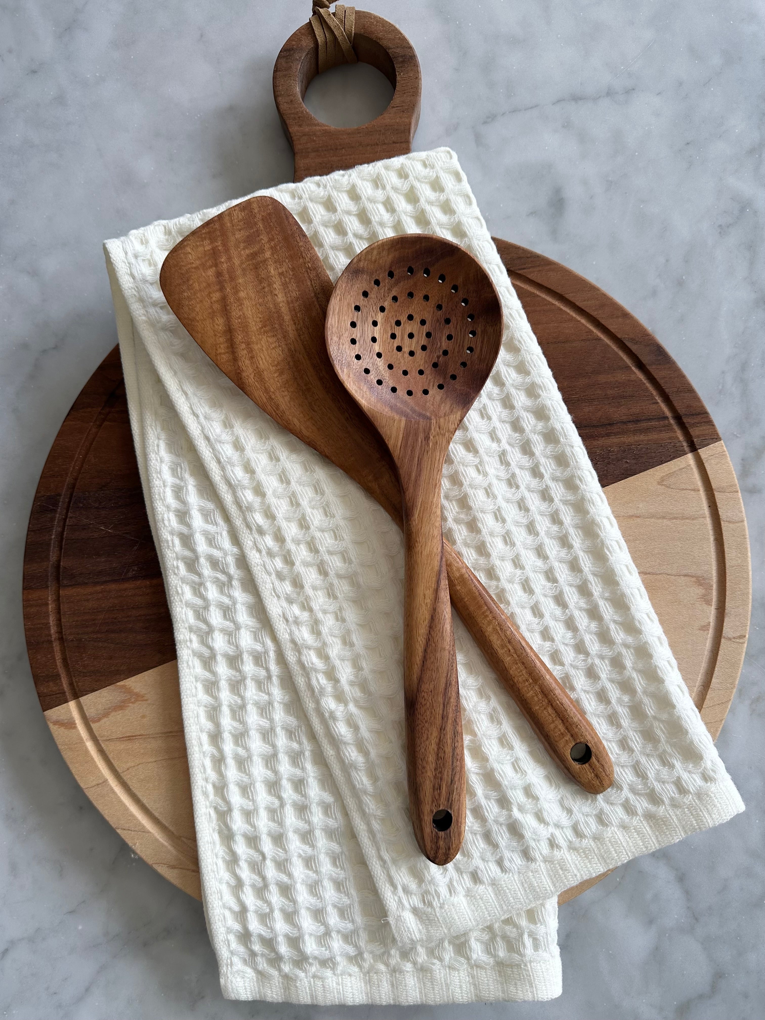 Verona Waffle Kitchen Towels — Set of 2 – alternate product view