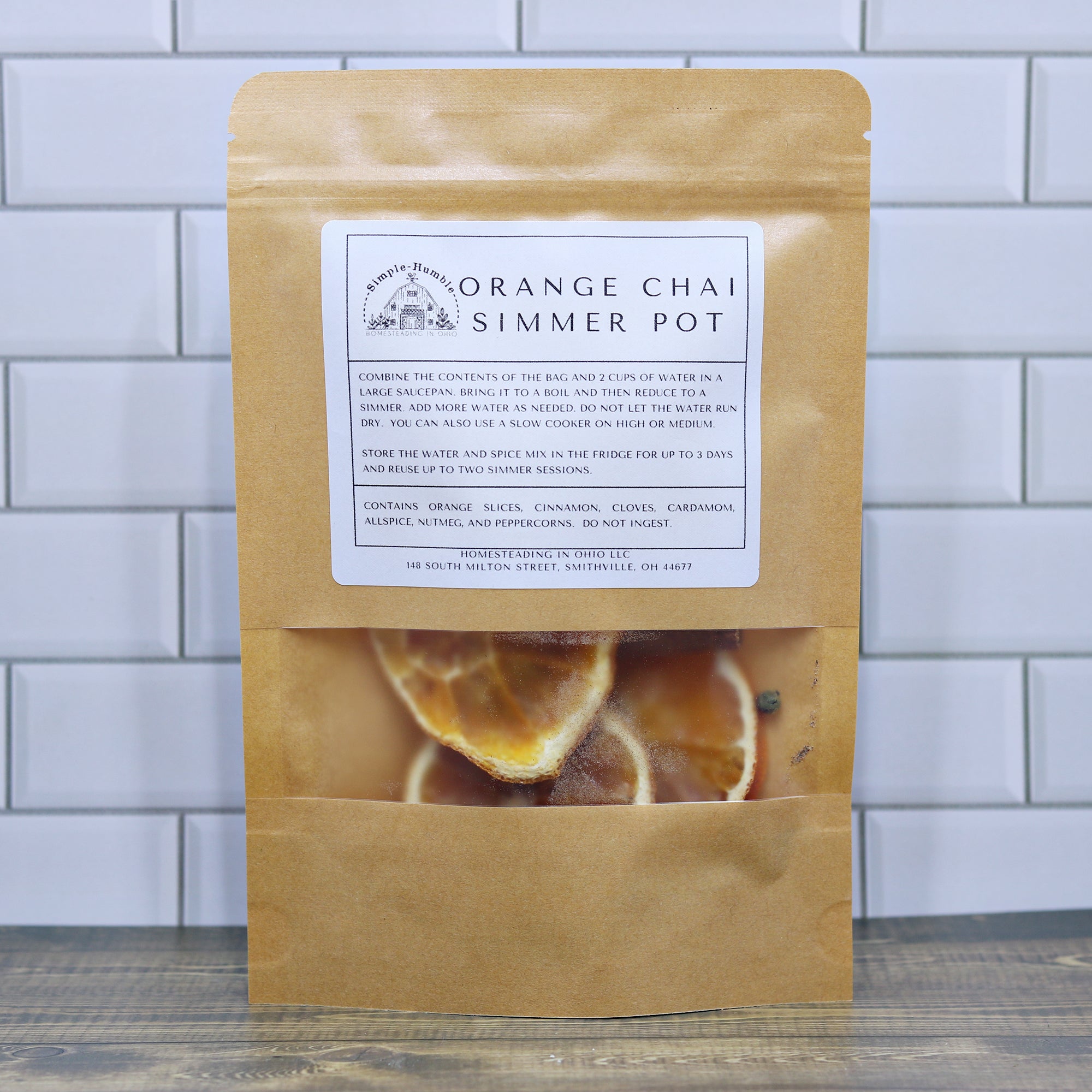 Orange Chai simmer pot kit