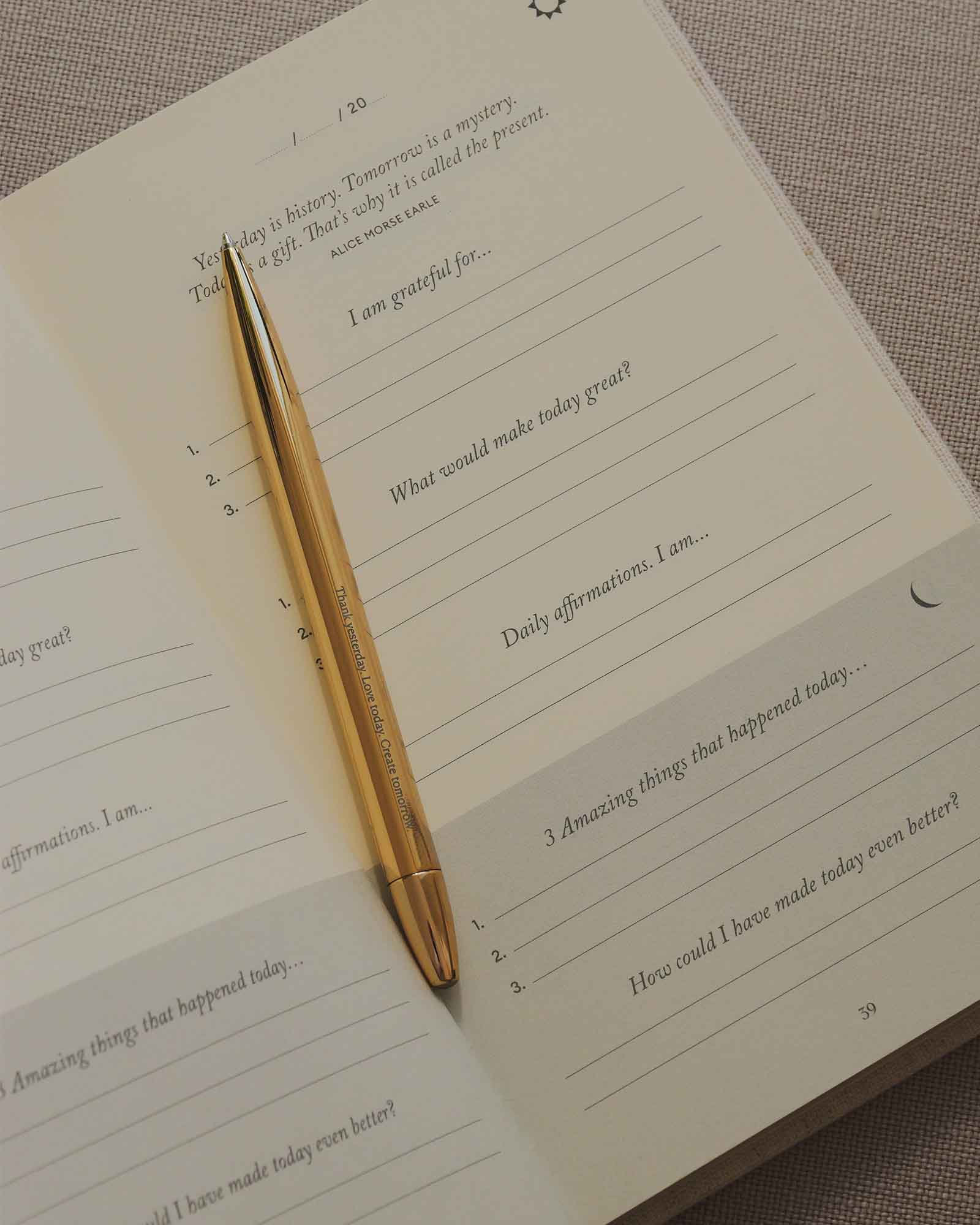 24K Gold Create refillable ballpoint pen