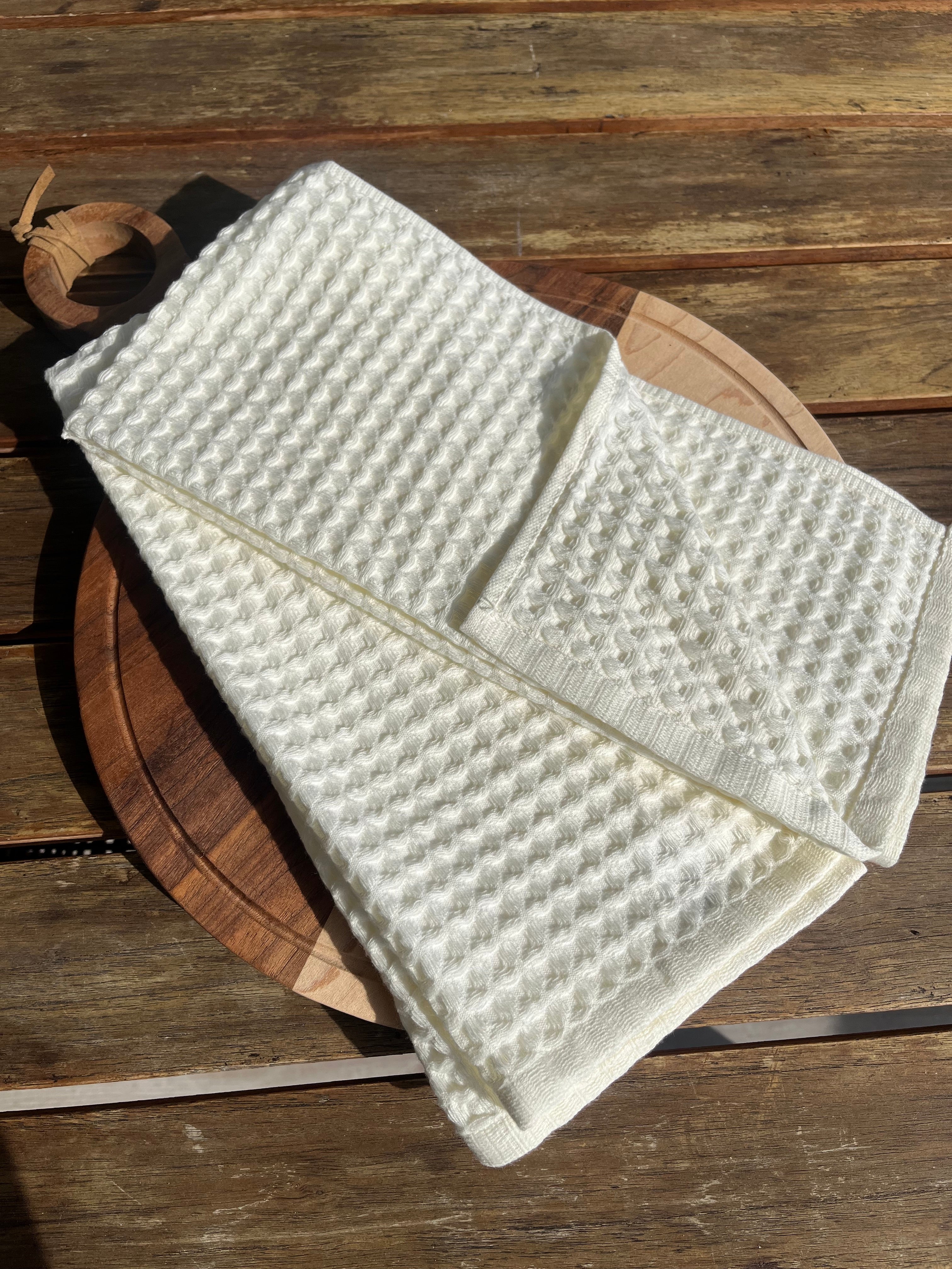 Verona Waffle Kitchen Towels — Set of 2 – alternate product view
