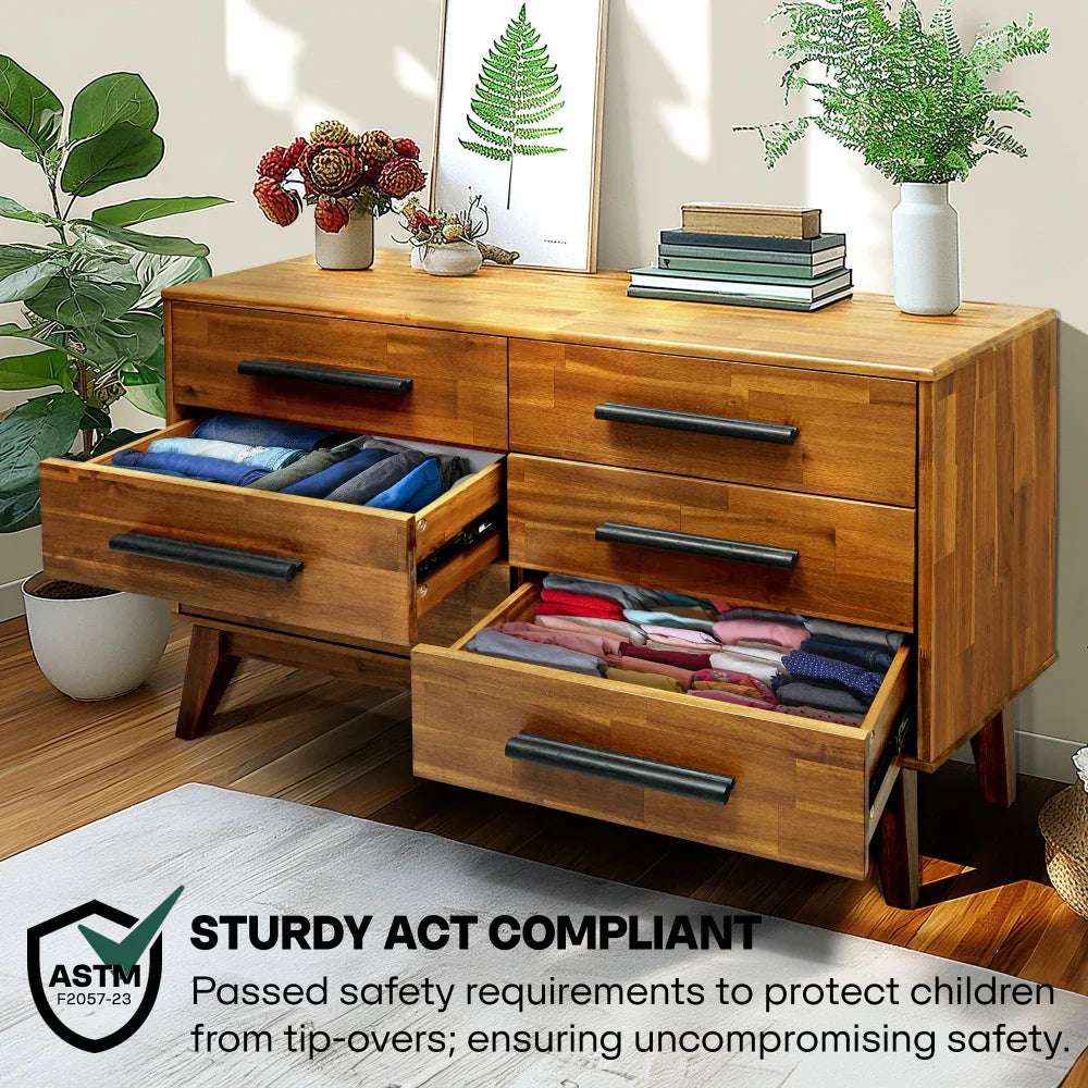 Legacy solid wood dresser construction detail