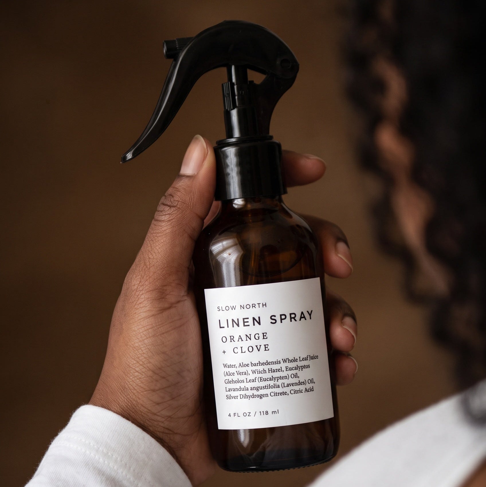 Slow North Orange and Clove linen spray