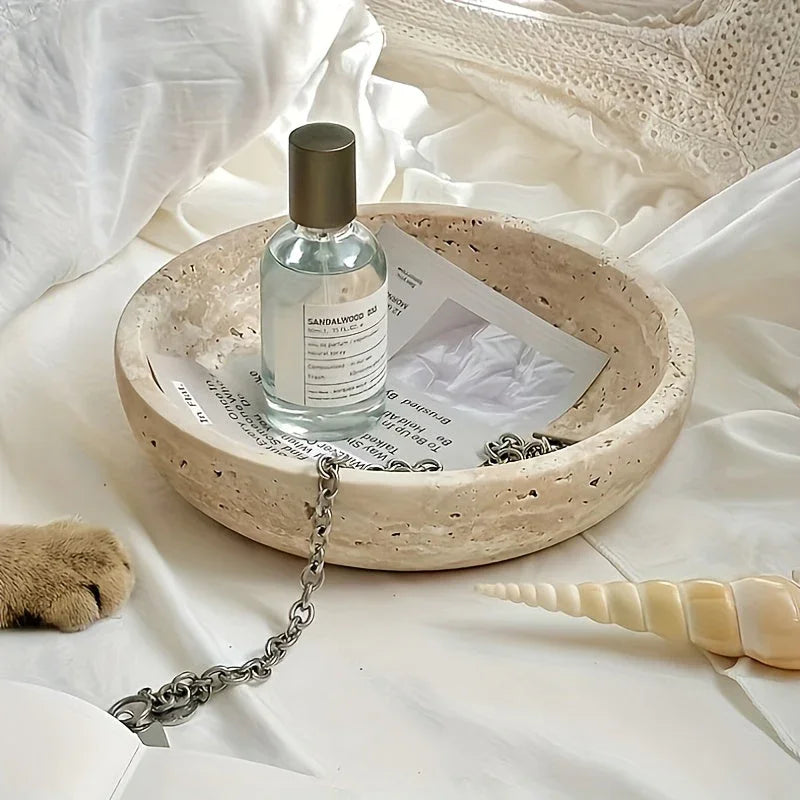 Natural marble decorative bowl