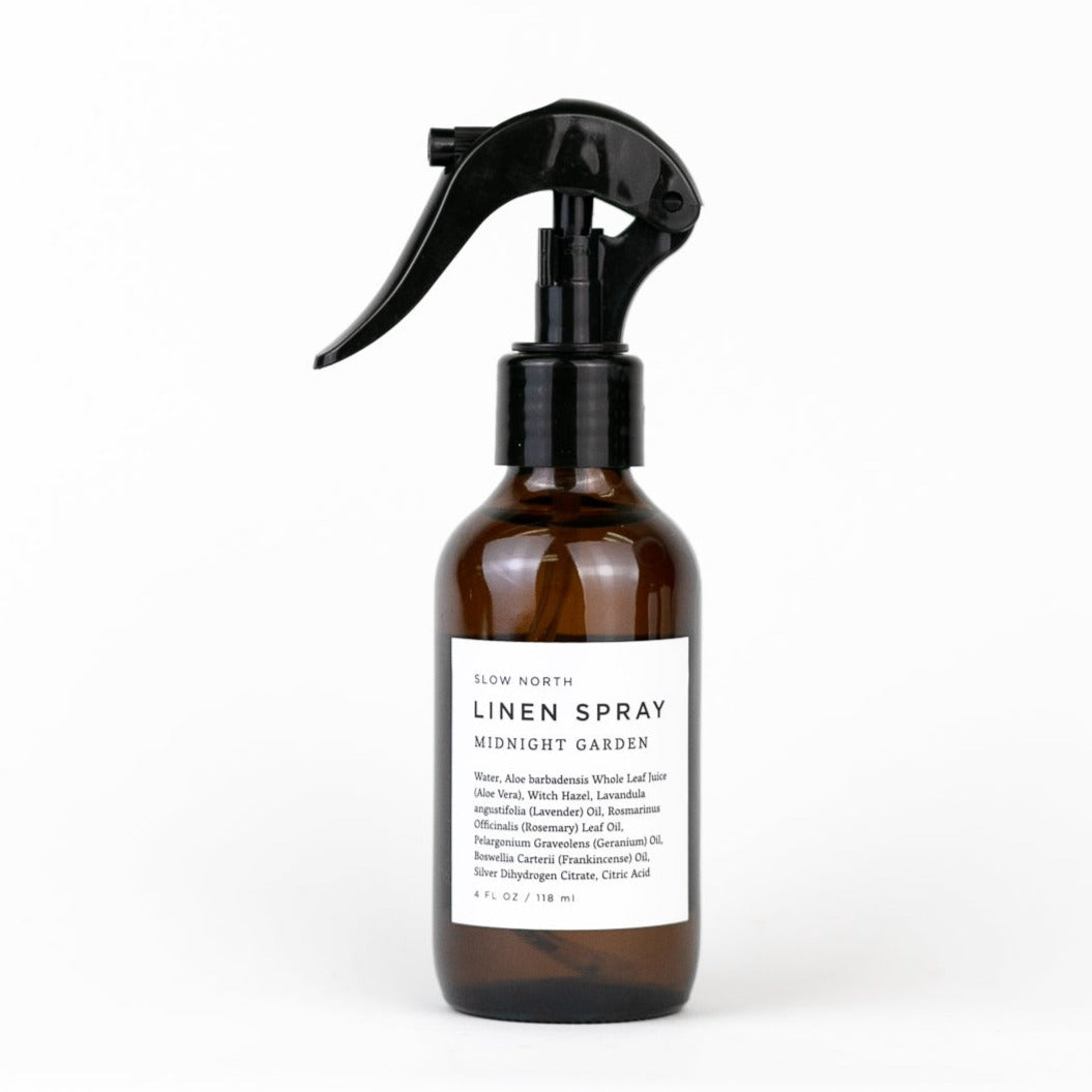 Slow North Midnight Garden linen spray