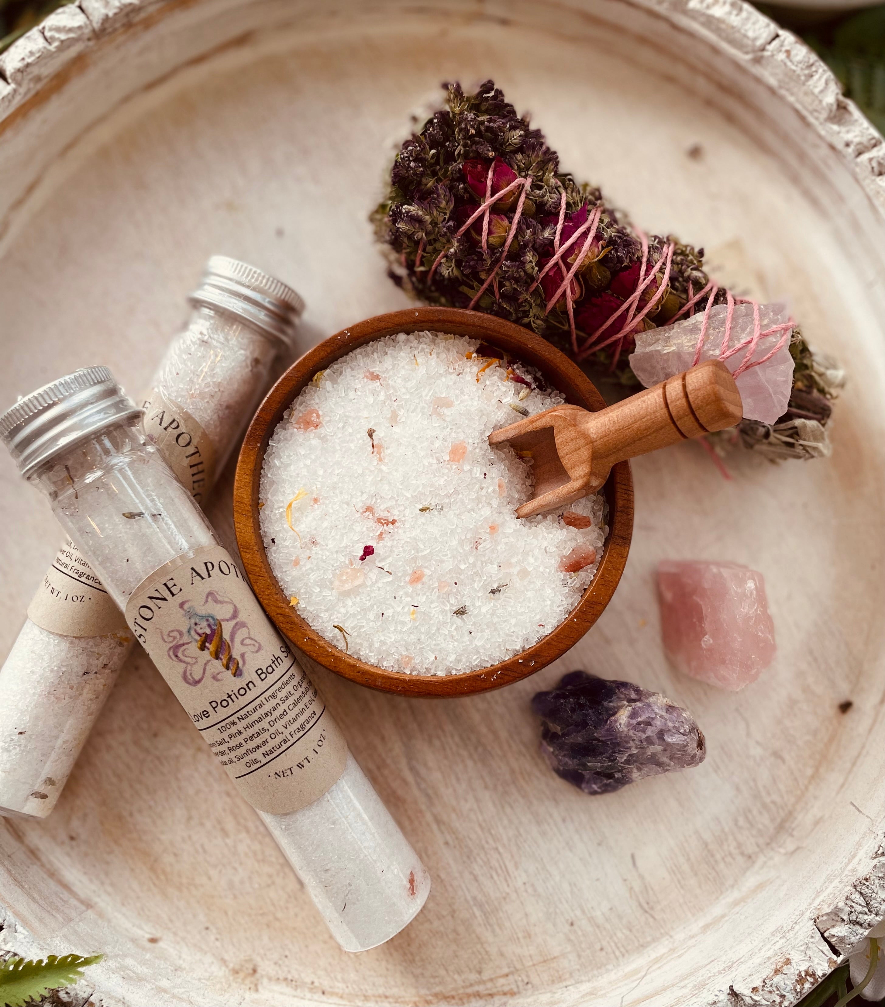 Love Potion Herbal Bath Salt Tube