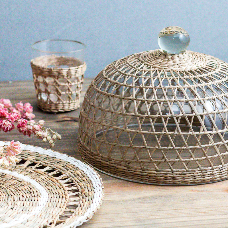 Cage Seagrass Serveware Cloche