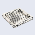 Decorative Tray Moroccan Pattern Bone & Resin Inlay, Black & White, 3 Sizes