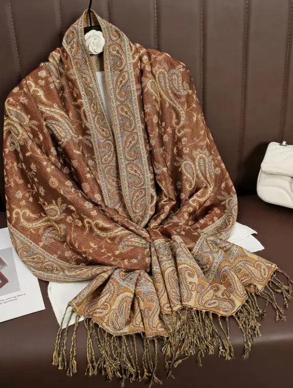 Printed cashmere shawl