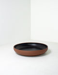 Black Oak Art coupe ceramic serving bowl