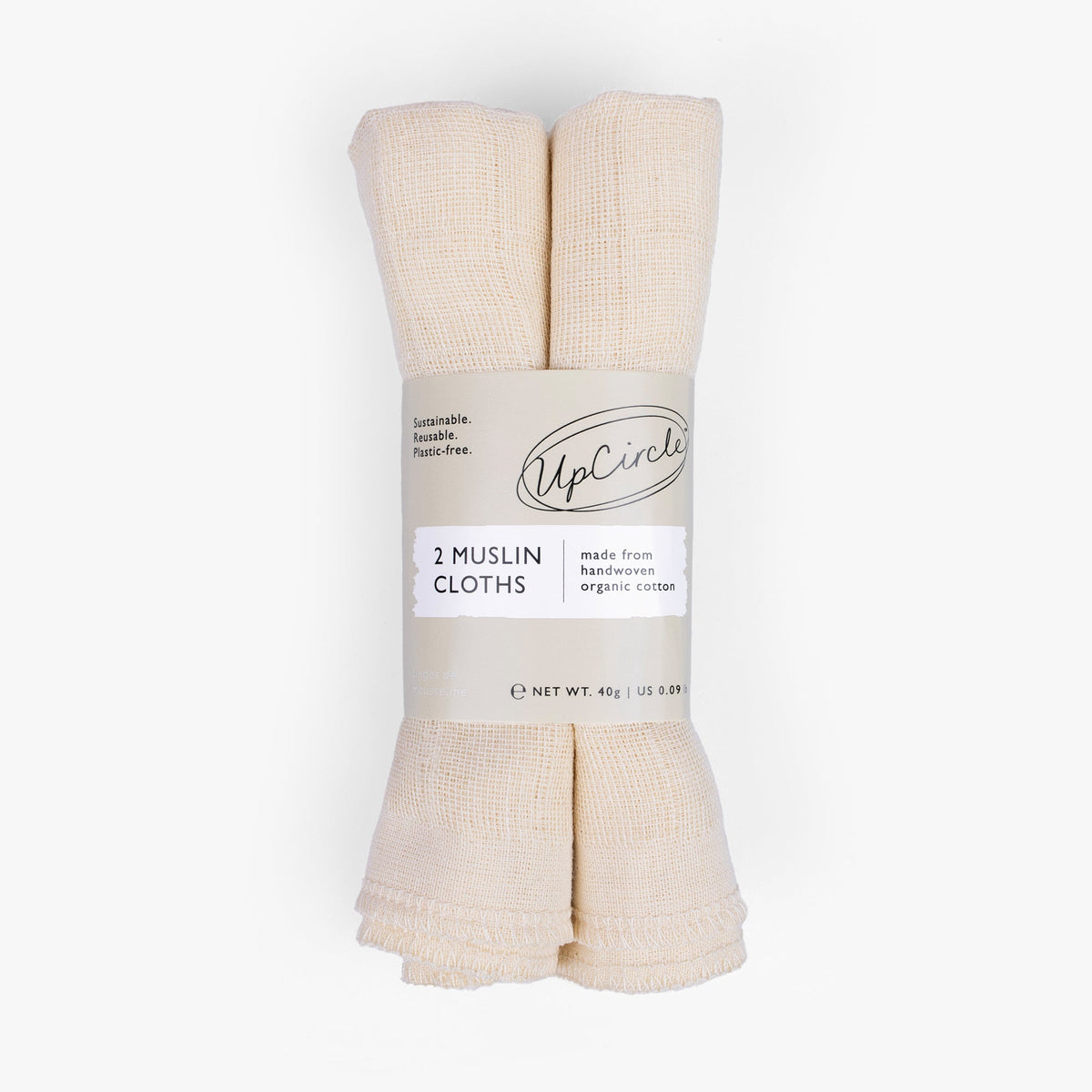 UpCircle Organic Muslin Face Cloths