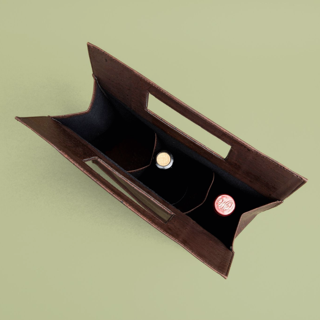Sommelier Cork Wine Tote — 3 Bottle