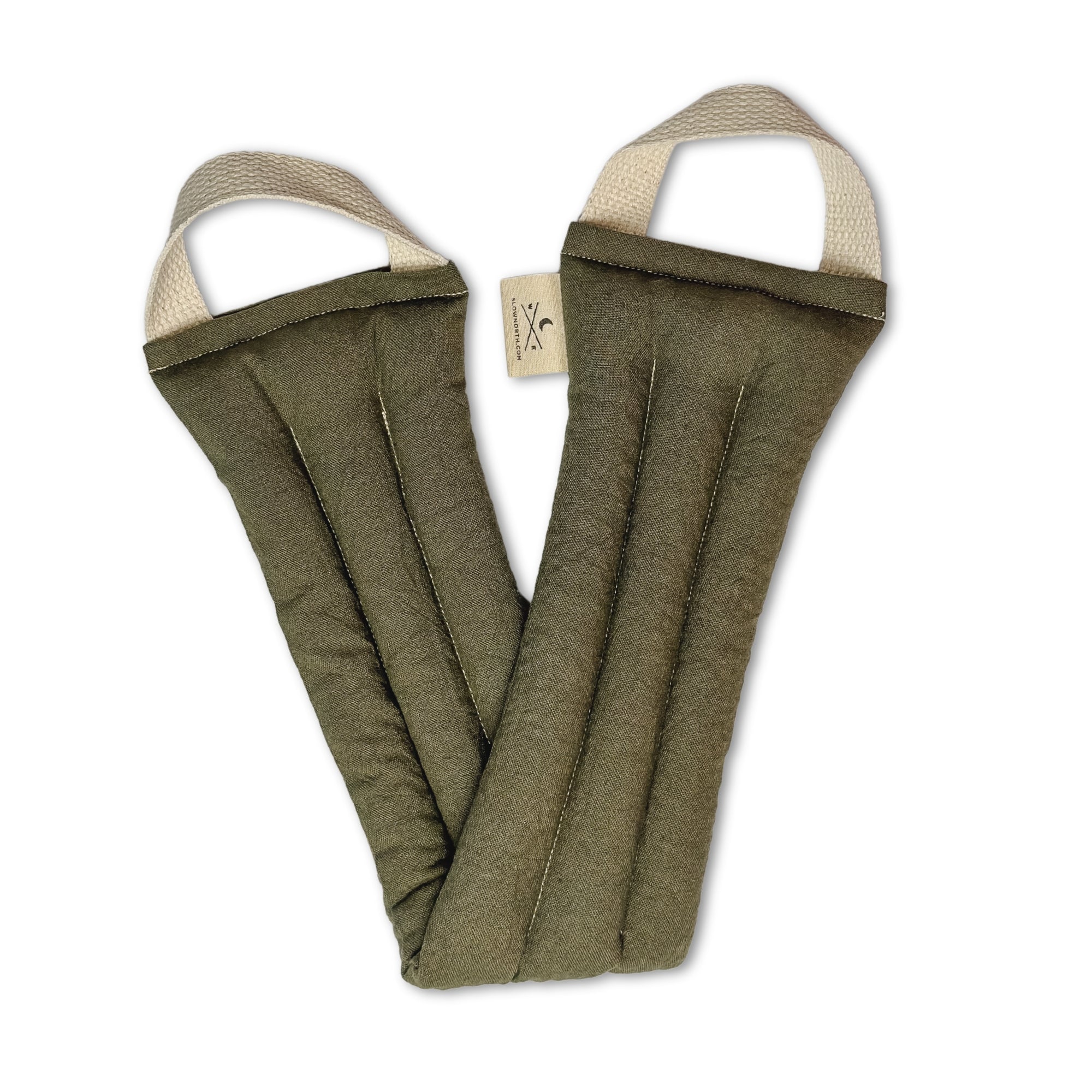 Slow North Olive weighted neck wrap