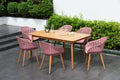 Nassau rectangular FSC eucalyptus outdoor dining table