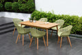 Nassau Sage Green seven-piece outdoor dining set