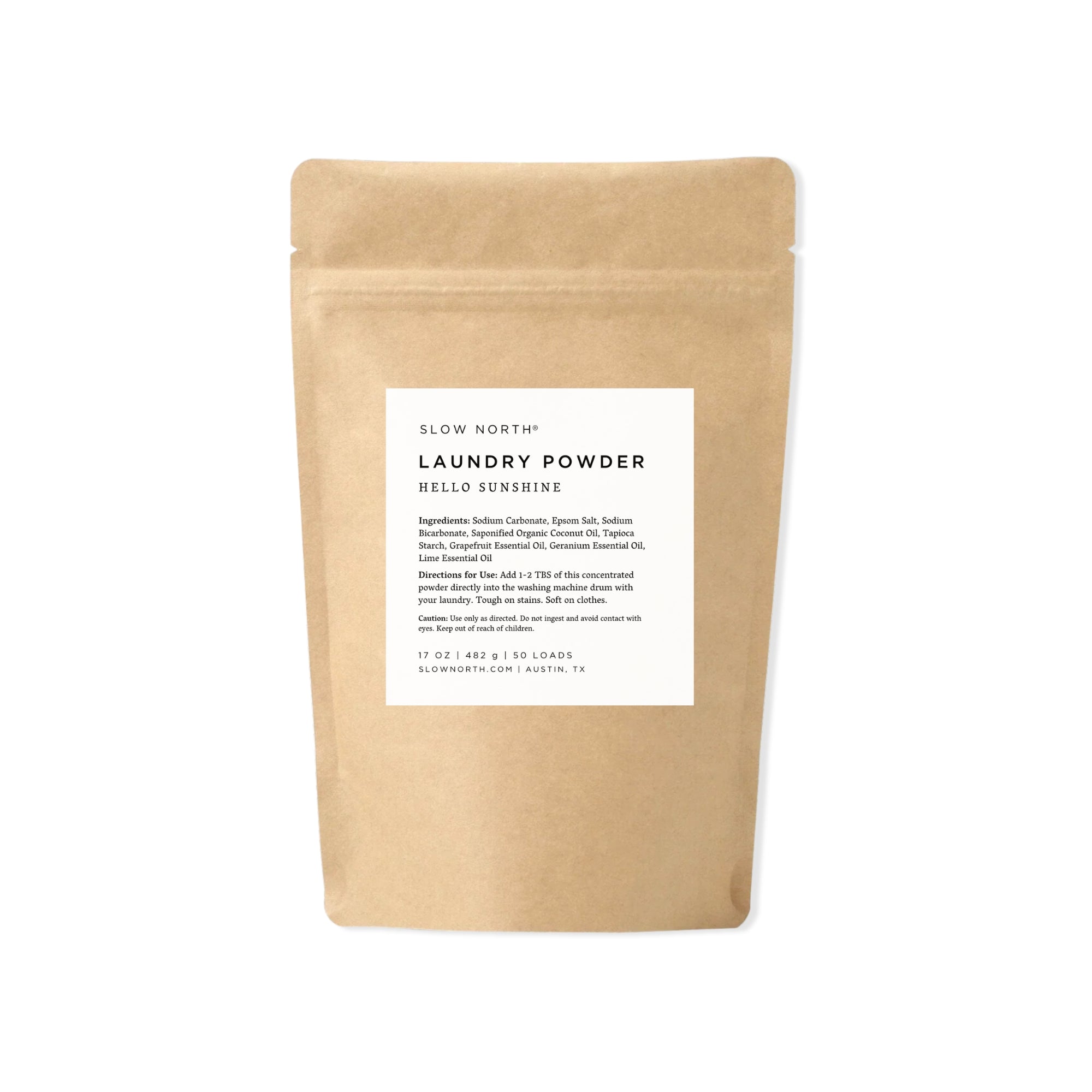 Slow North Hello Sunshine laundry powder pouch