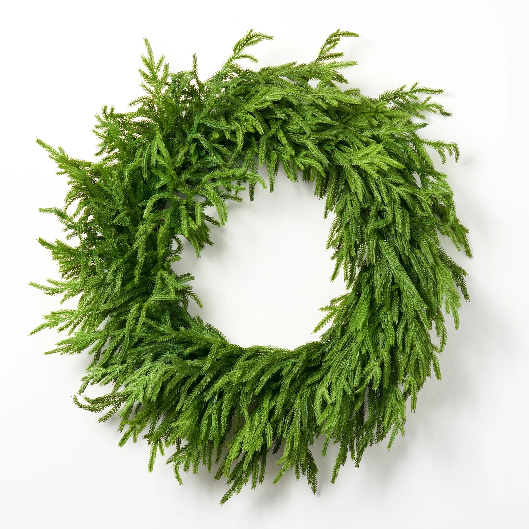 Norfolk pine Christmas wreath