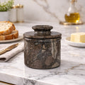 Oceanic Marble Butter Keeper with Lid - French Butter Keeper
