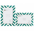 Candy Cane Mint Resin Inlay Picture Frame, Green - White, 3 Sizes (Set of 2)