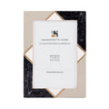 Picture Frame Menton Grey Pattern Collection Brass & Resin Inlay Grey – 3 Sizes (Pack of 2)