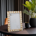 Picture Frame Taj Pattern Collection Bone Inlay Brown 3 Sizes