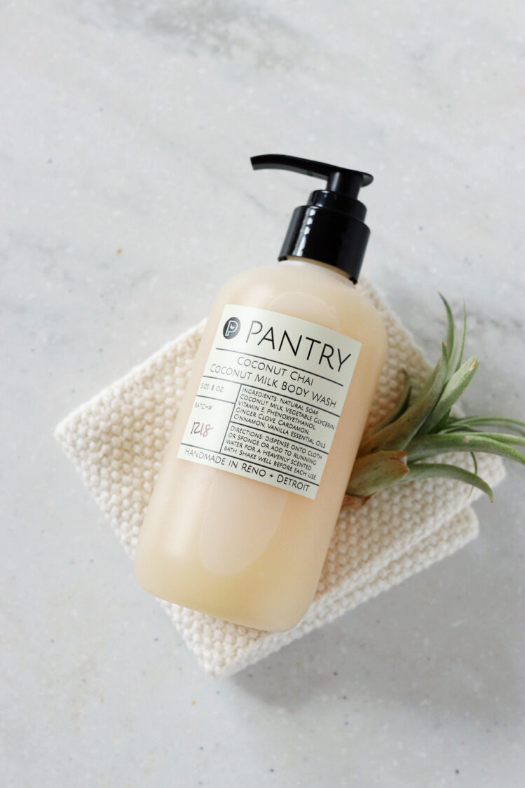 Coconut milk body wash