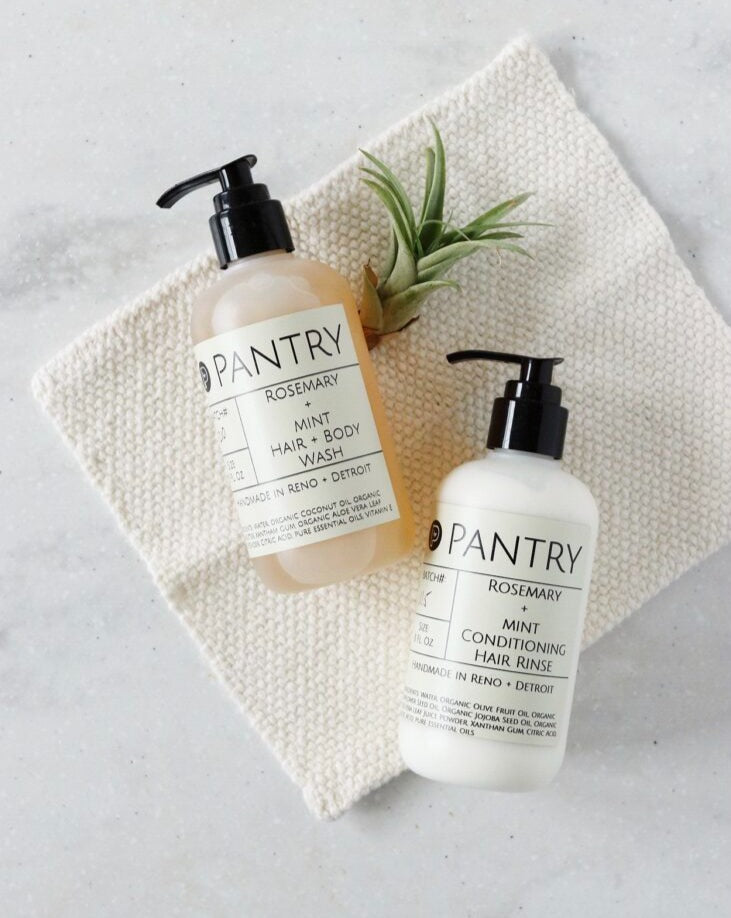 Rosemary and mint hair and body wash