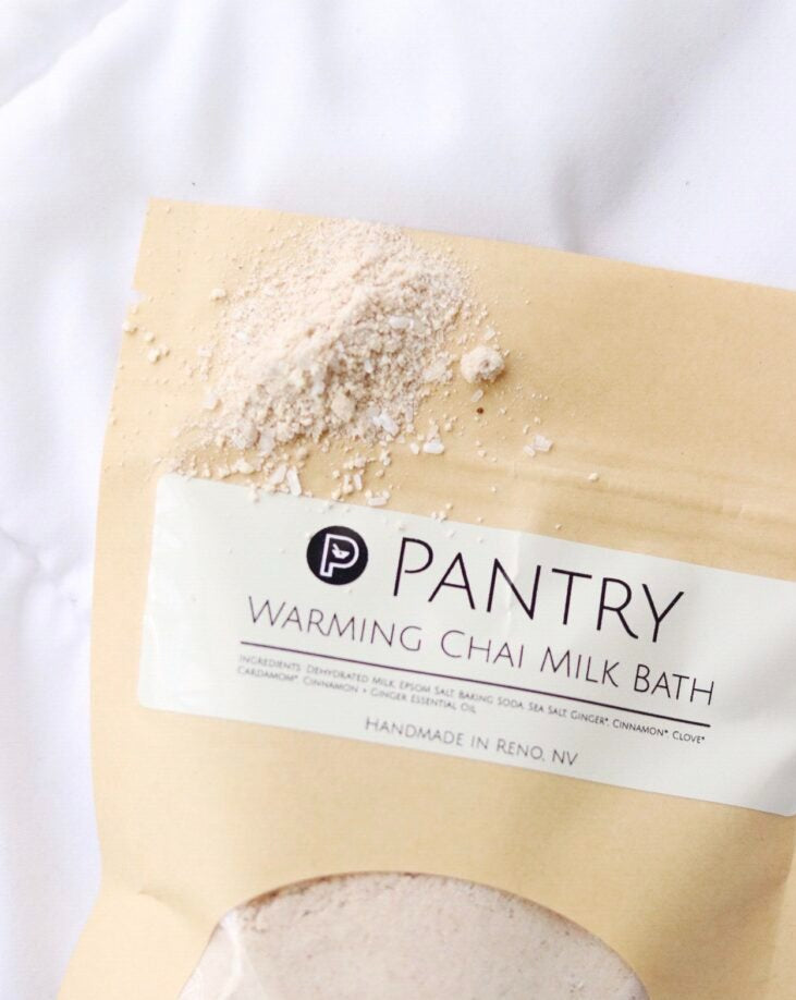 Warming chai milk bath