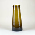 Large brown Beldi recycled glass carafe from Morocco