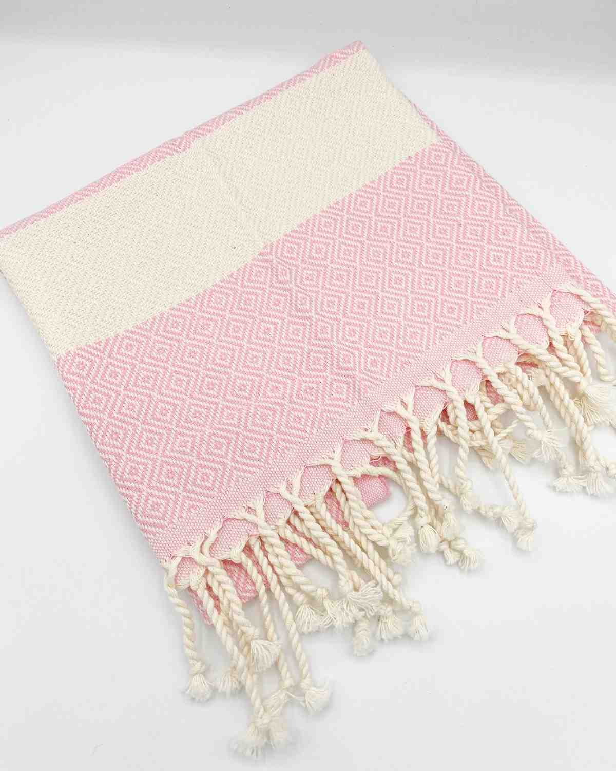 Pink diamond hand towel
