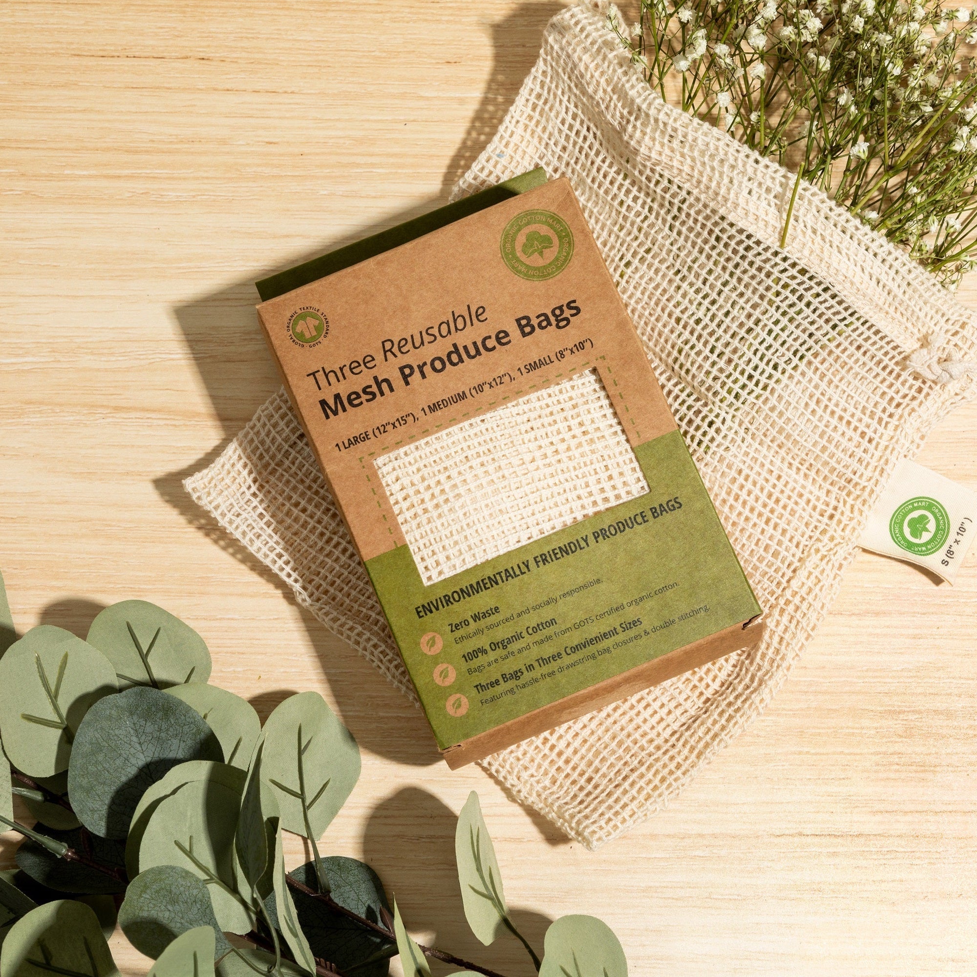 Reusable Produce Bags — 3-Piece Gift Box