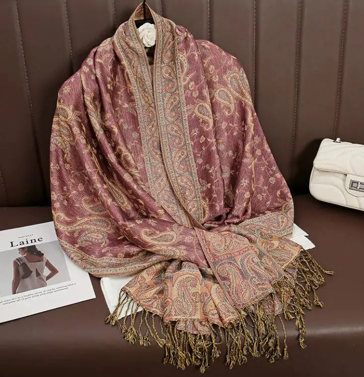 Printed cashmere shawl