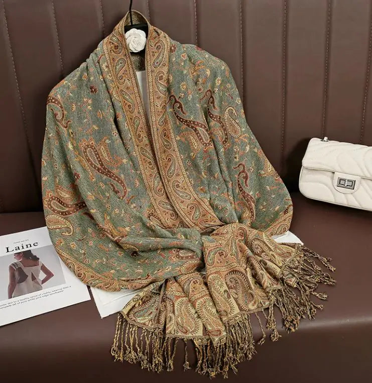 Printed cashmere shawl