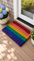 Rainbow Lobster Rope Doormat