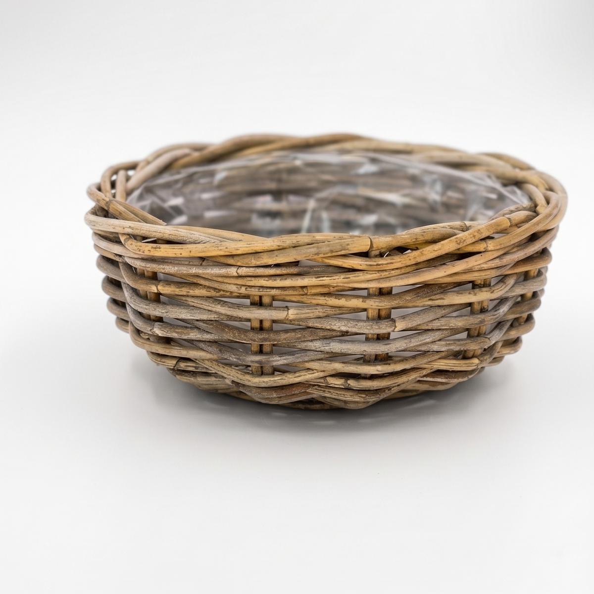 Rattan Bowl with Removable Plastic Liner