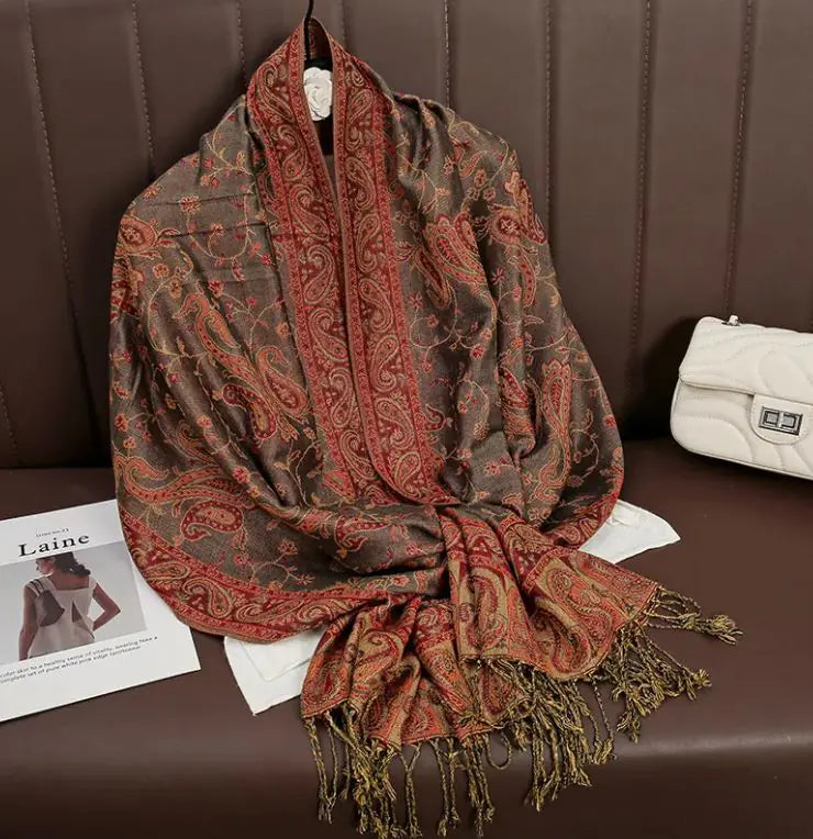 Printed cashmere shawl