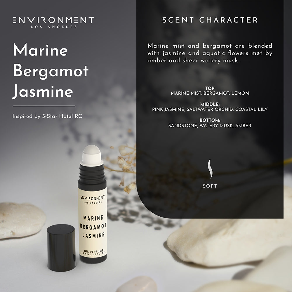 Marine | Bergamot | Jasmine Roll-on Oil Perfume (Inspired by The Ritz Carlton Hotel®)