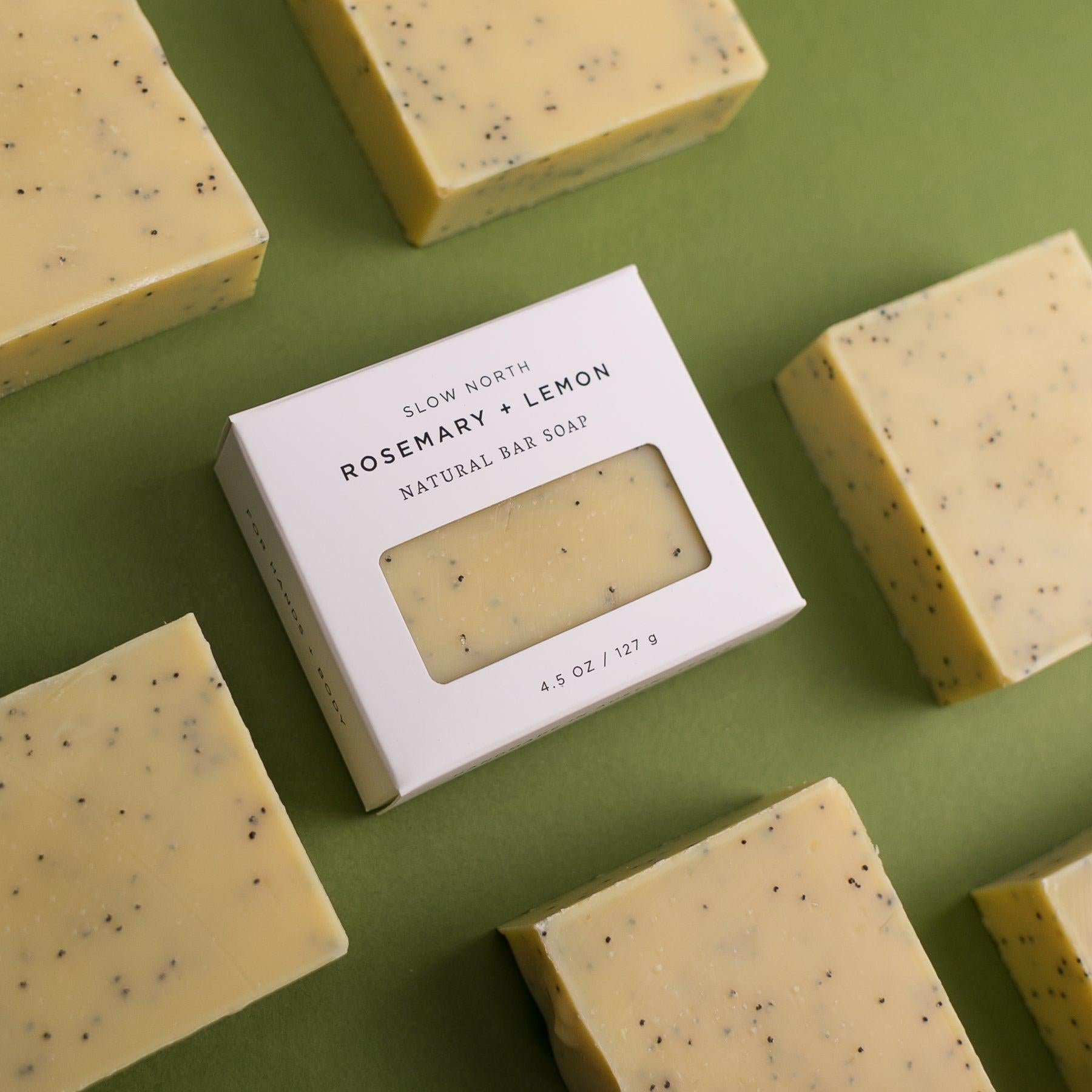 Slow North Rosemary and Lemon natural bar soap