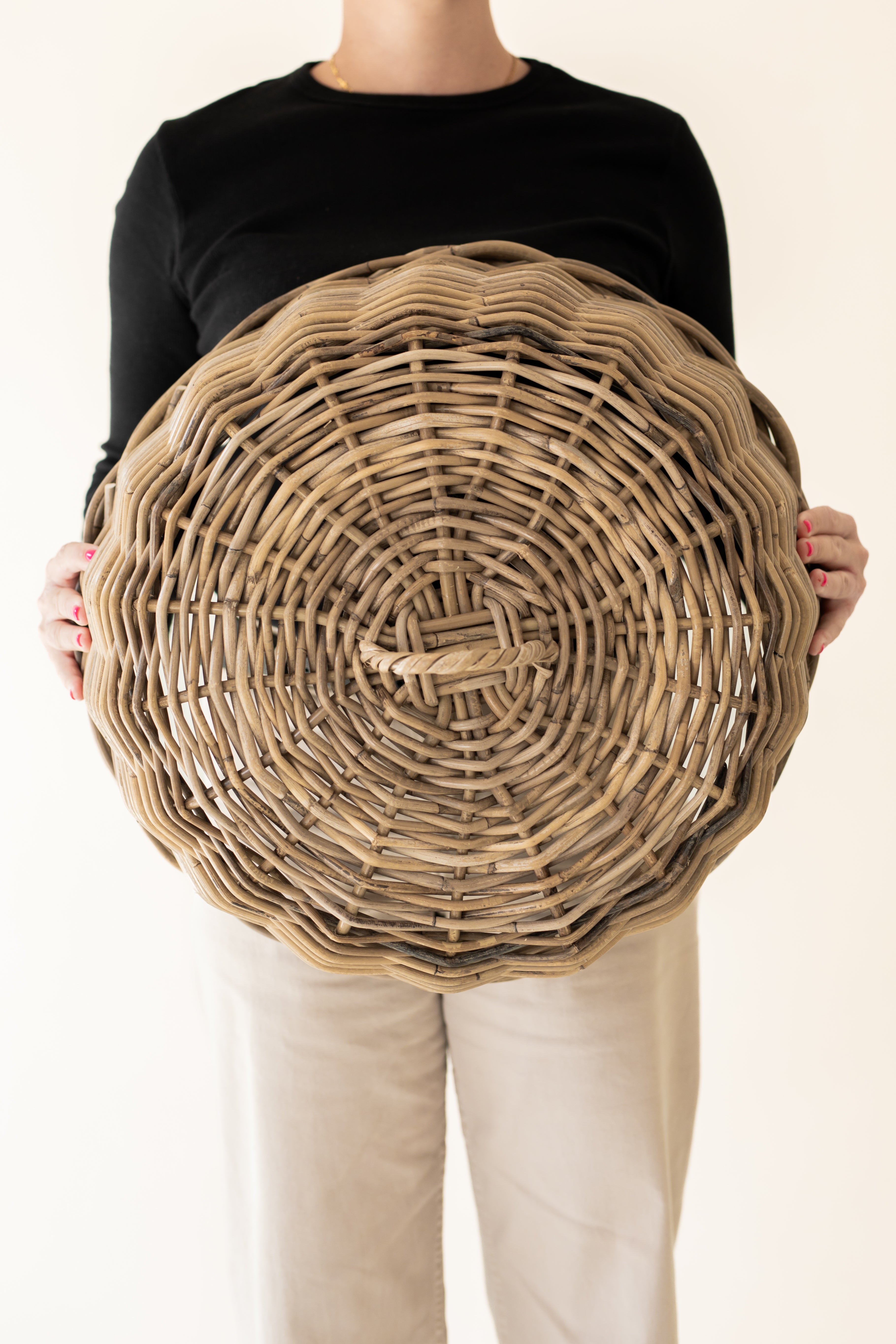 Rattan Cloche Dome Food Cover