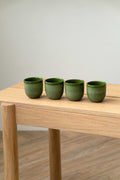 Handmade Green Porcelain Espresso Cup