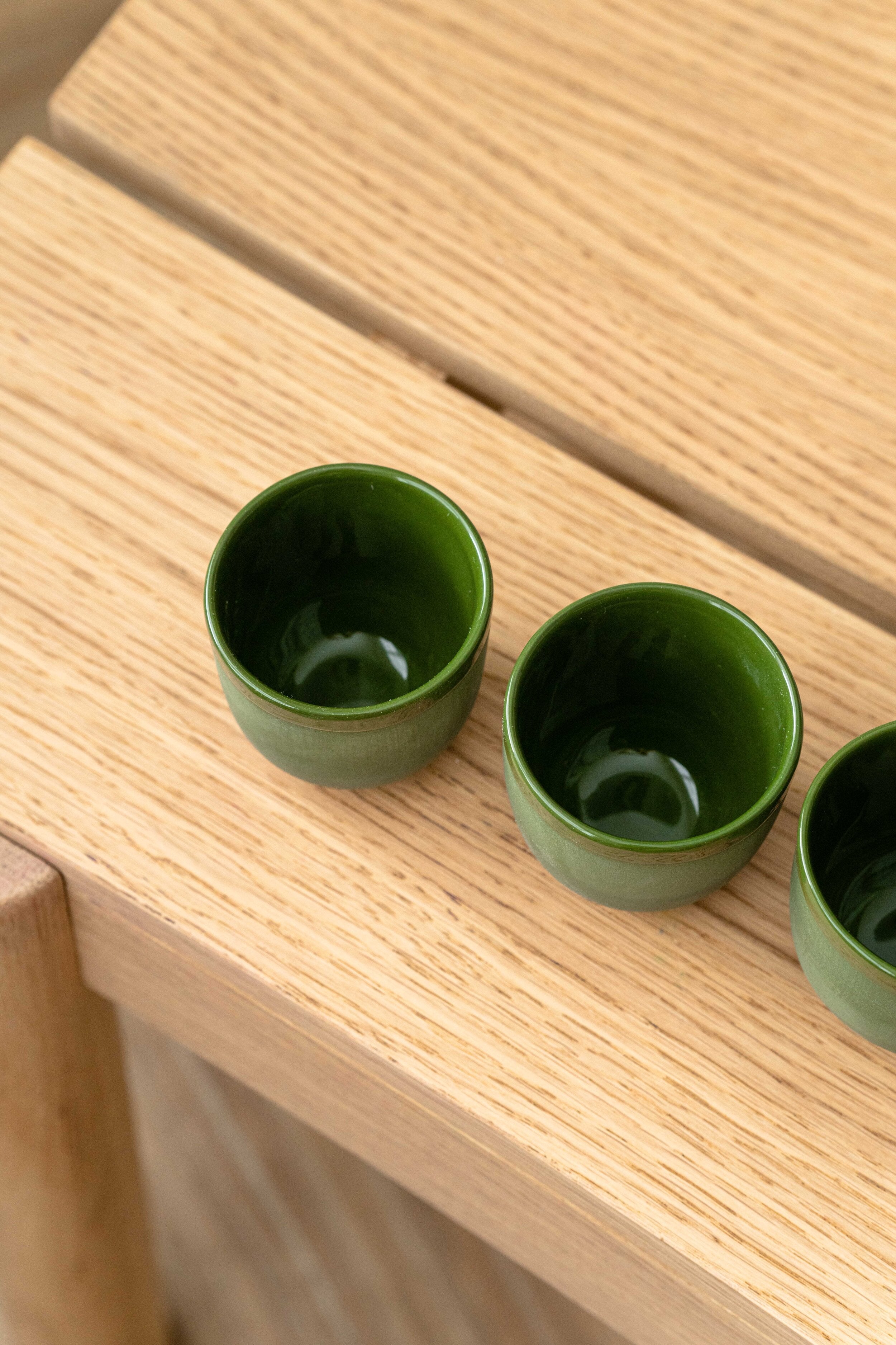 Handmade Green Porcelain Espresso Cup