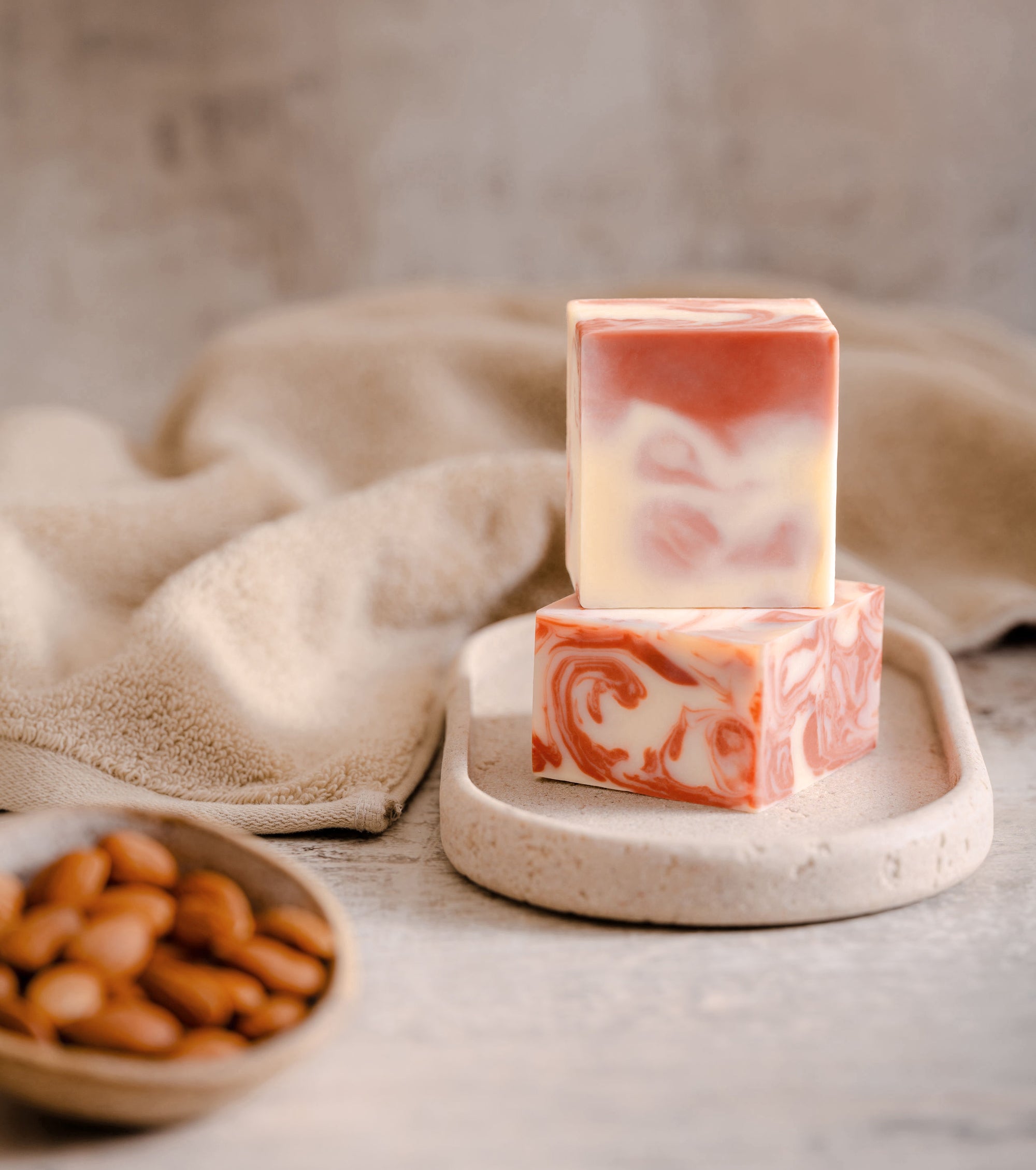 Almond goat milk bar soap