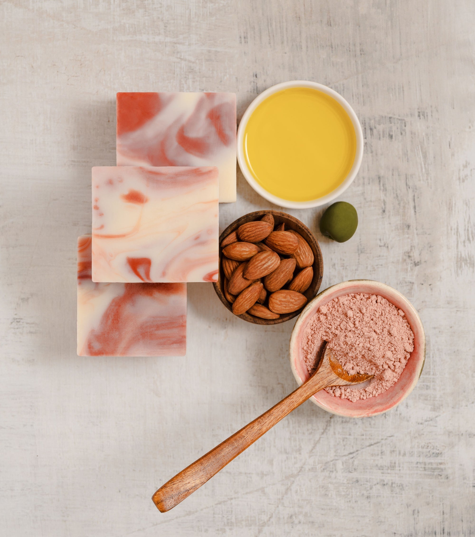 Almond goat milk bar soap