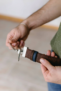 Cork Reversible Men's Belt (Brown/Navy)