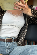 Vegan Cork Leather Women's Belt (Brown)