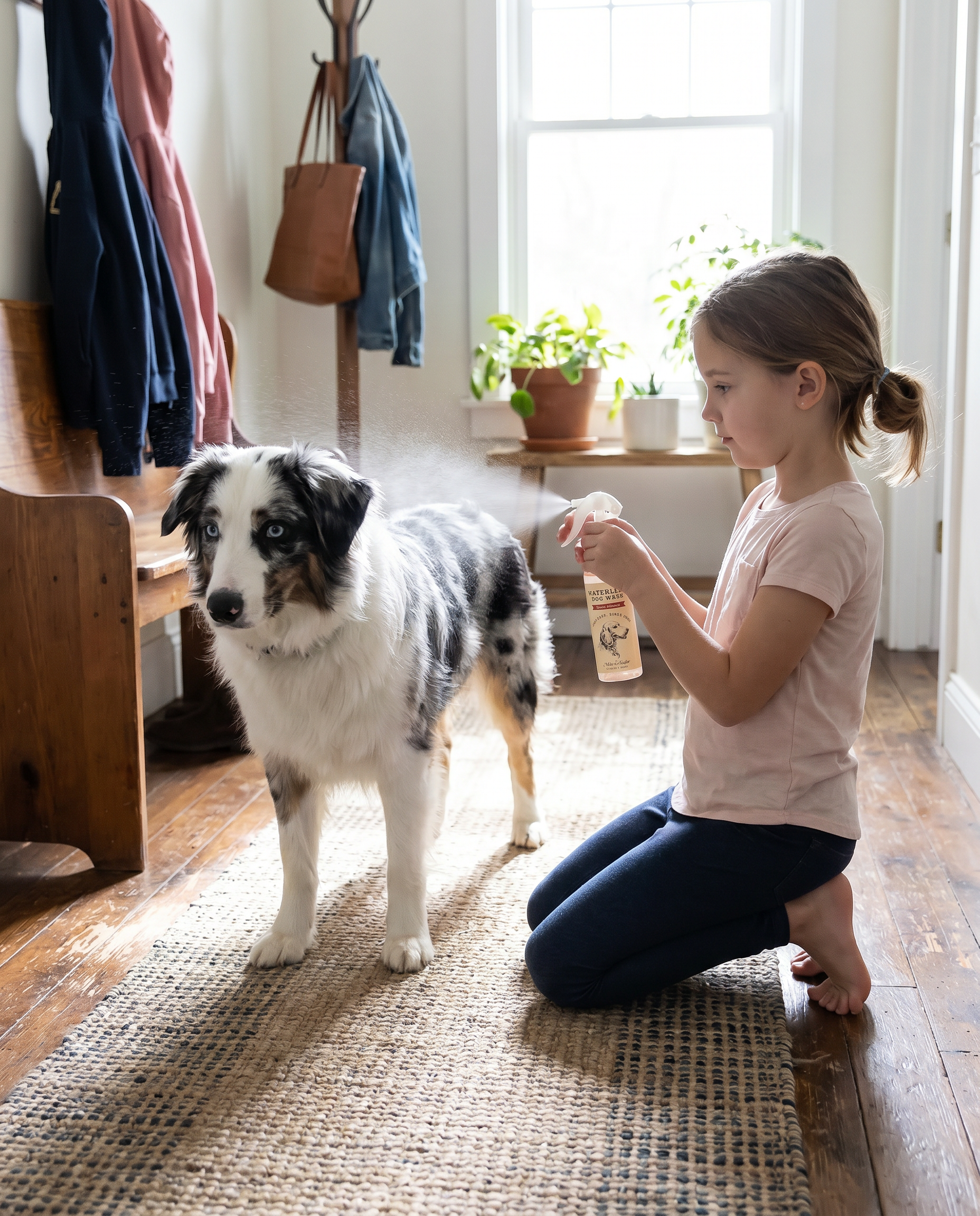 Sweet Almond waterless dog wash